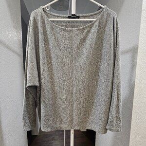 Grey Dolman Dolman Sweater/Blouse